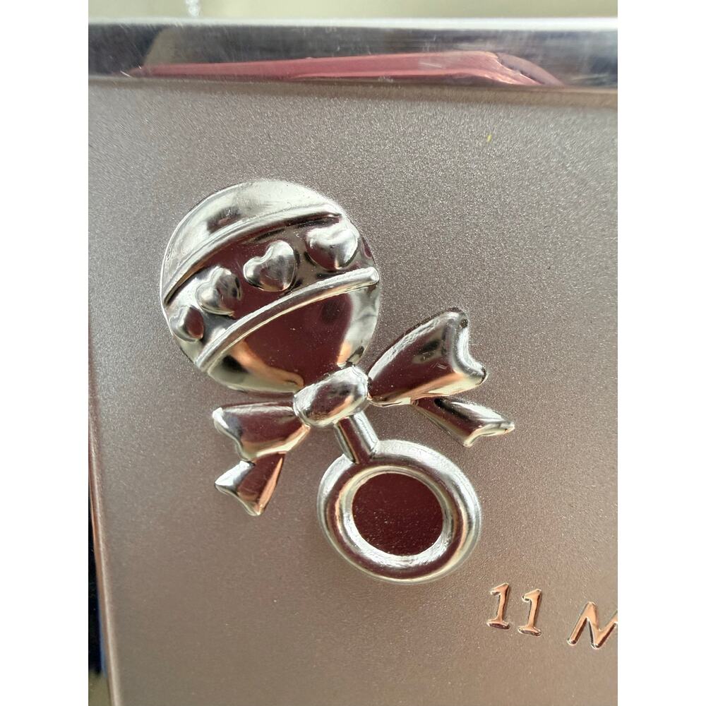 “My First Year" silver-plated baby photo keepsake frame. Great Gift - Picture 6 of 10